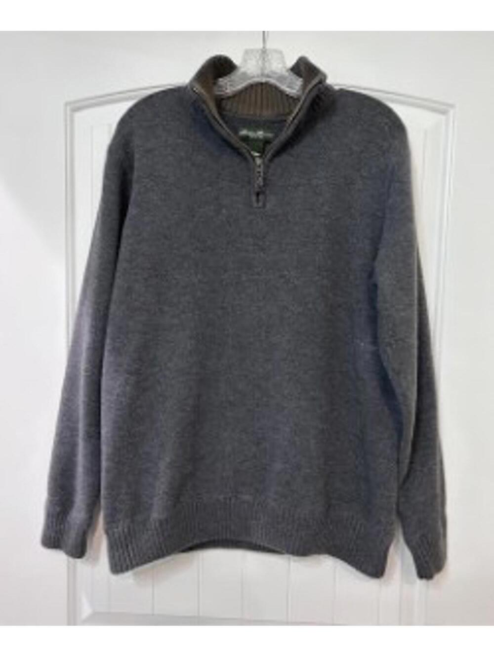 Eddie Bauer Grey Sweater XLT Warm, Well‑Made & Outing‑Ready